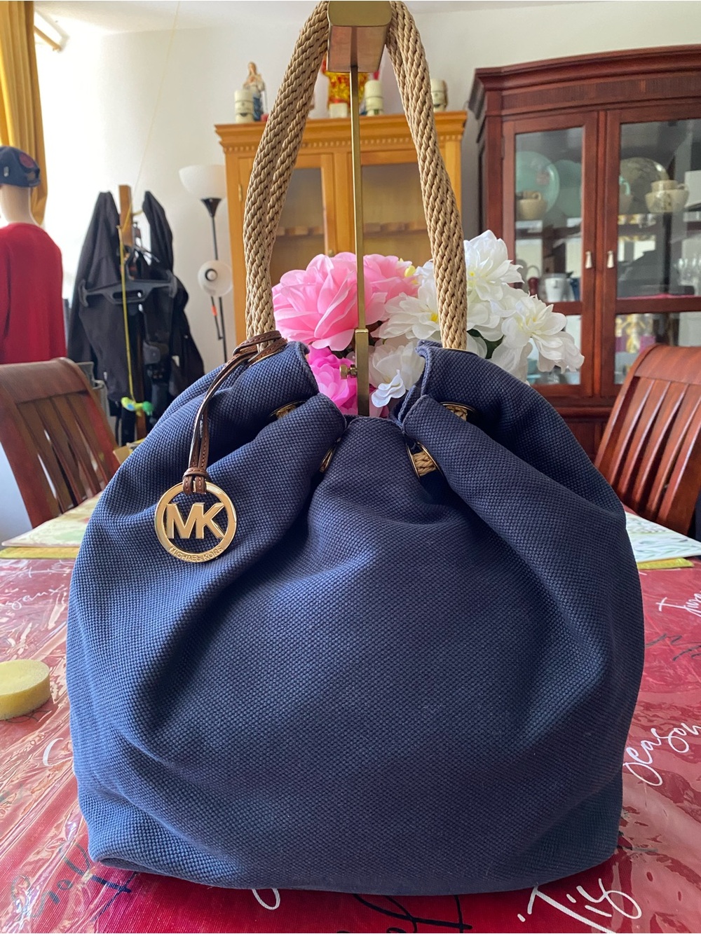 Michael Kors Marina Canvas Hobo